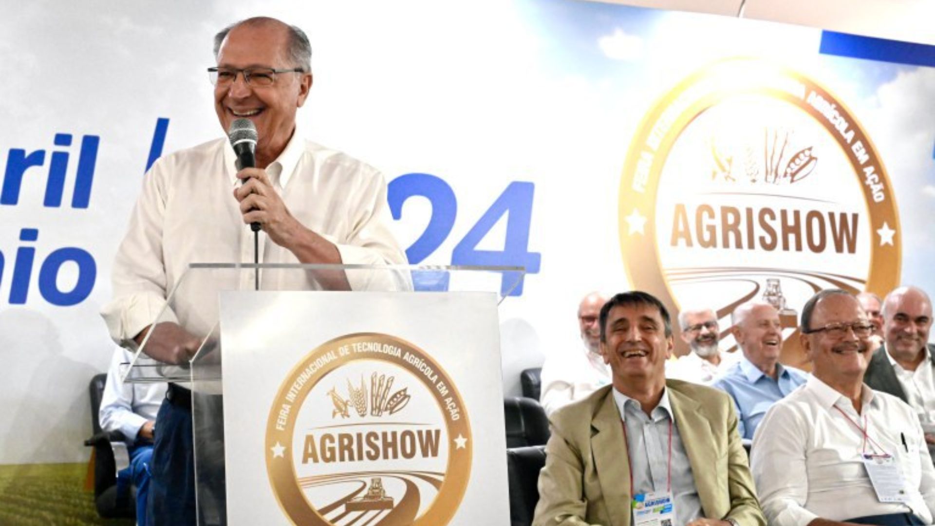 Geraldo Alckmin no evento Agrishow. Foto: Cadu Gomes/VPR