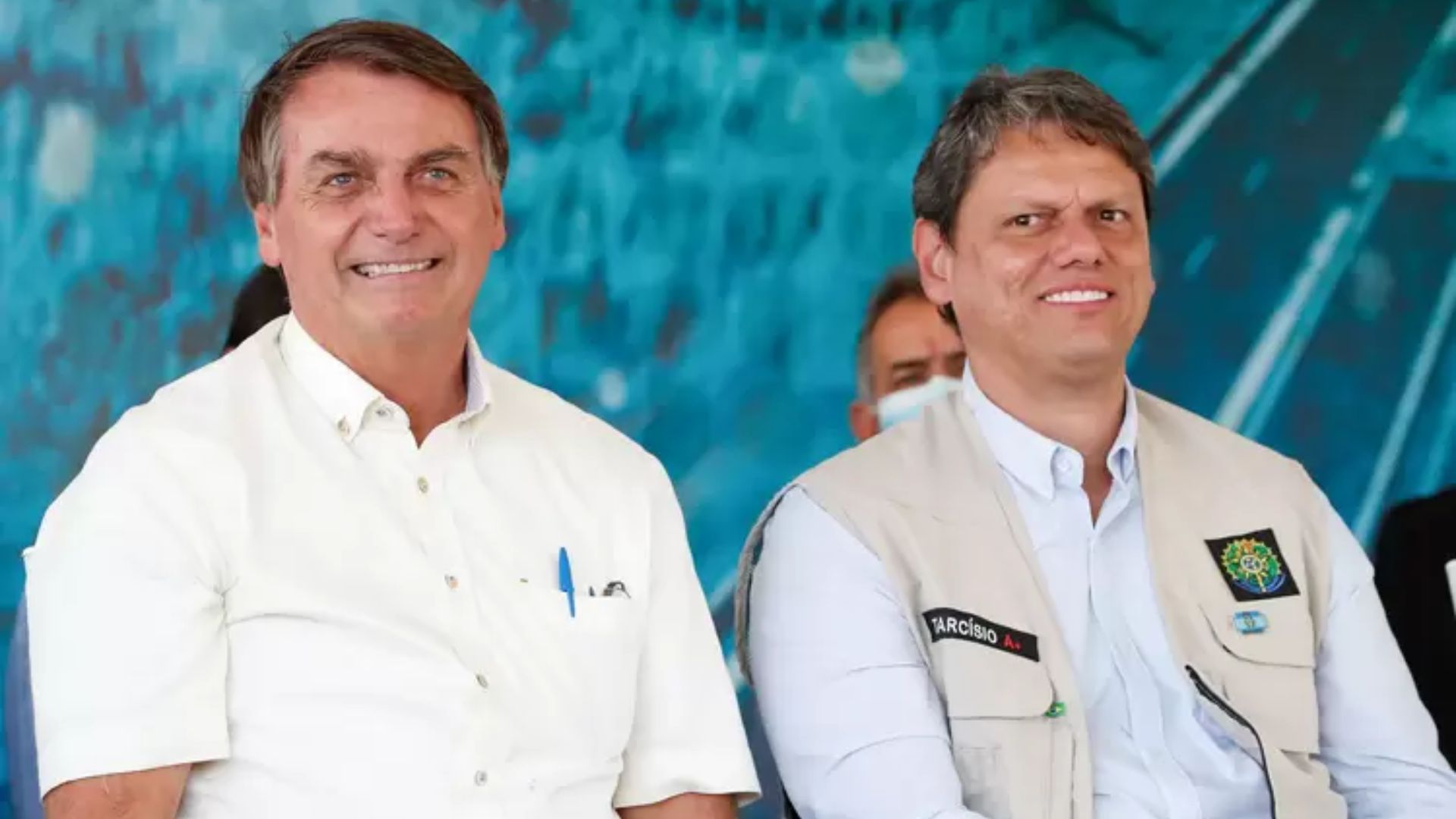 Bolsonaro e Tarcísio de Freitas. Foto:(Alan Santos/PR.