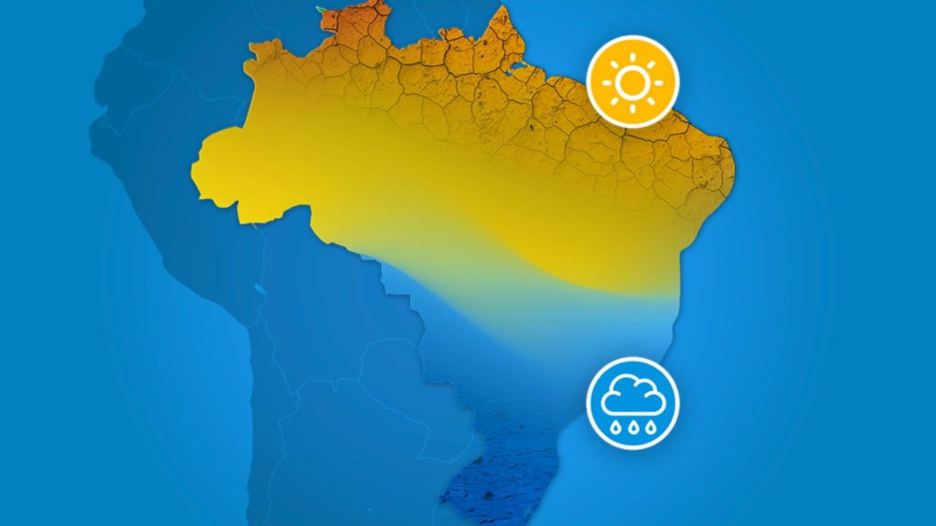 Clima no Brasil. Arte: Reprodução/ Redes Sociais