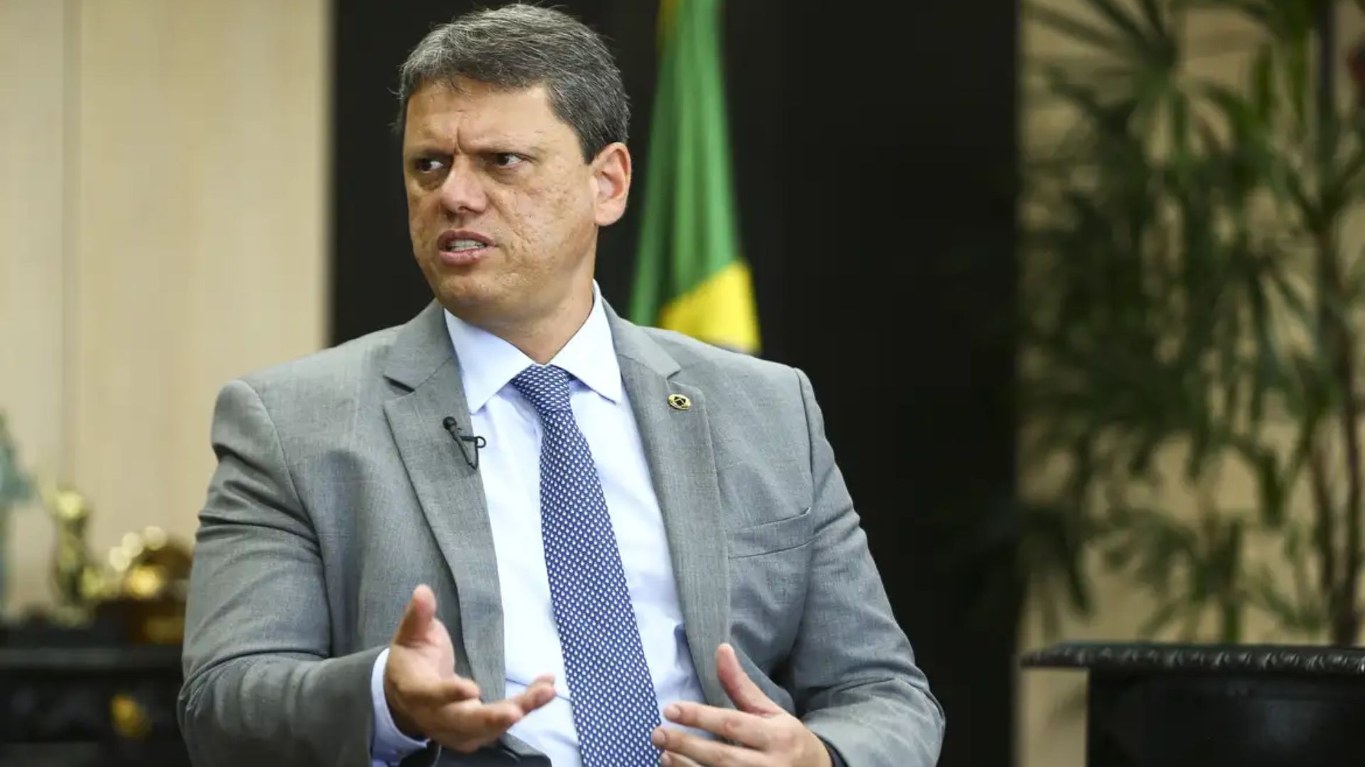 Governador Tarcísio de Freitas. Foto: Marcelo Camargo/Agência Brasil.