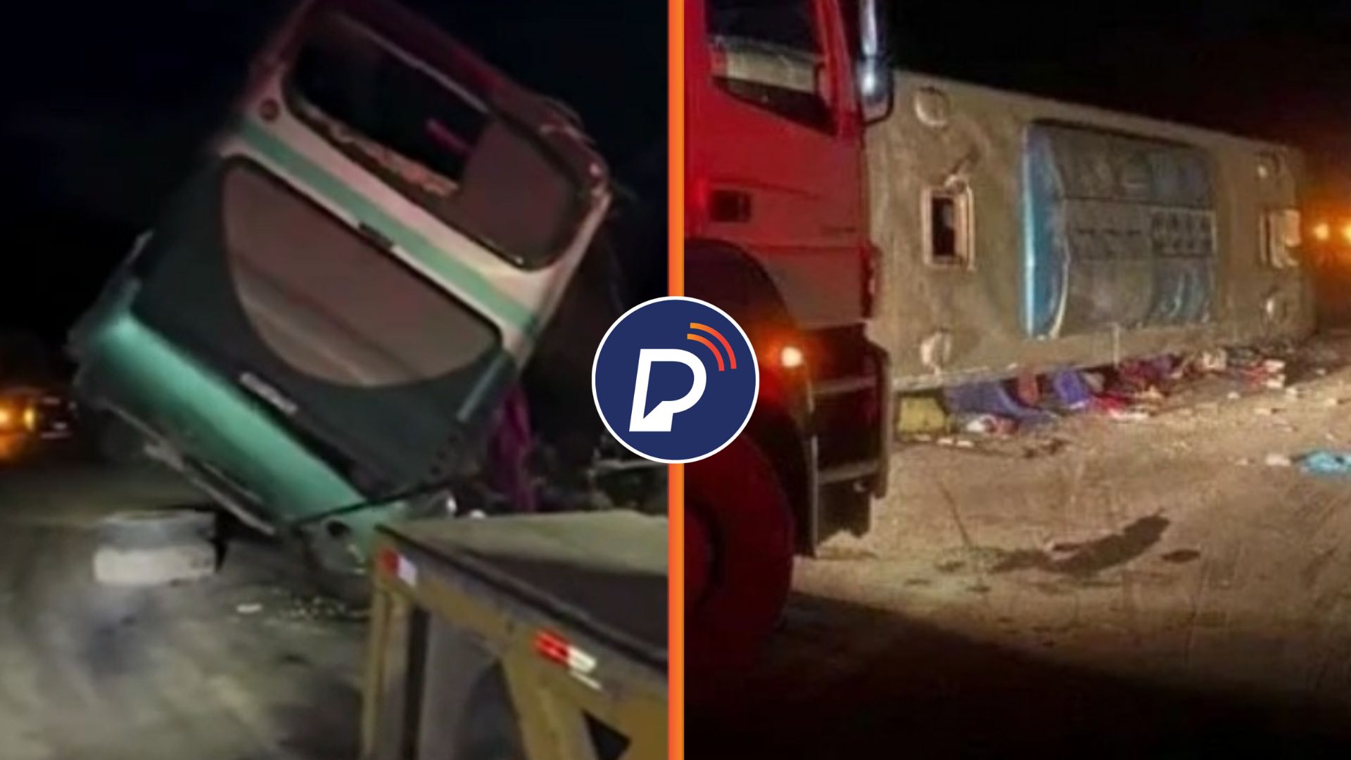 Ônibus de turismo, que saiu de CARUARU, tomba e deixa sete mortos e dezenas de feridos
