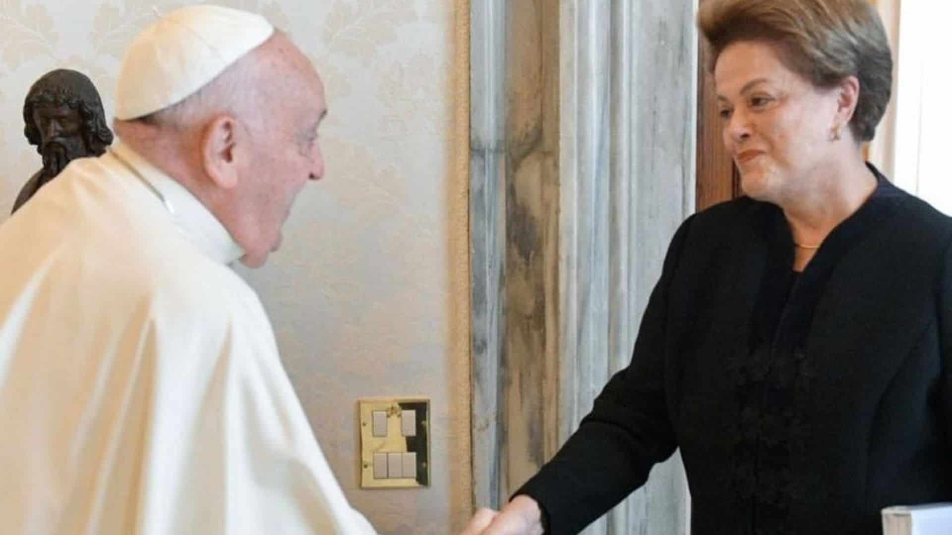 Papa Francisco e Dilma Rousseff