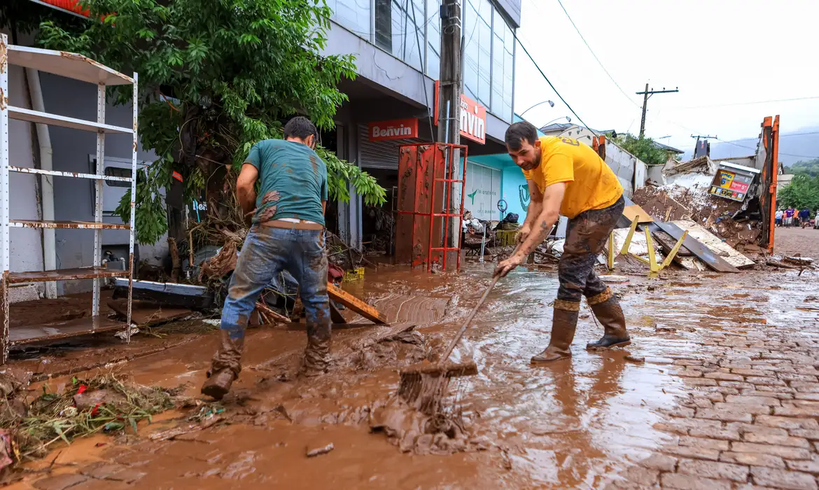 Chuvas no Rio Grande do Sul. Foto: Gustavo Mansur/Palácio Piratini