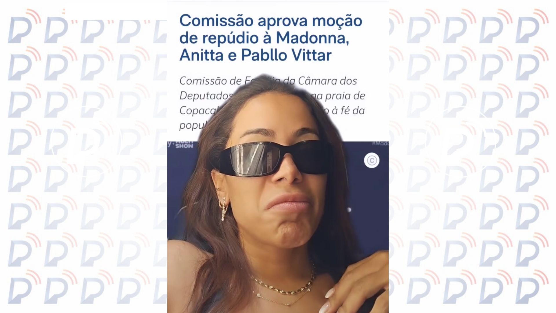 Anitta comenta moção de repúdio aprovada por deputados.