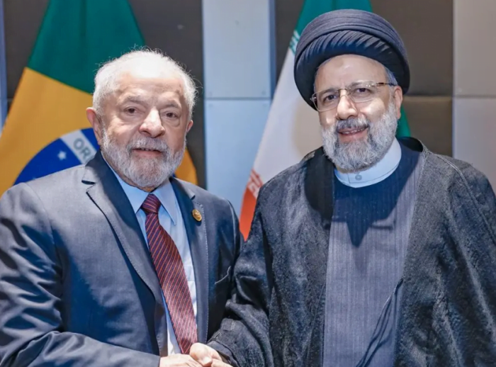 Presidente Lula e Presidente do Irã Ebrahim Raisi Ricardo Stuckert/PR.