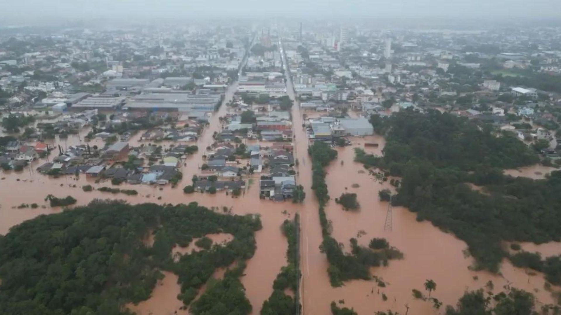 Chuvas no Rio Grande de Sul. Foto: Divulgação