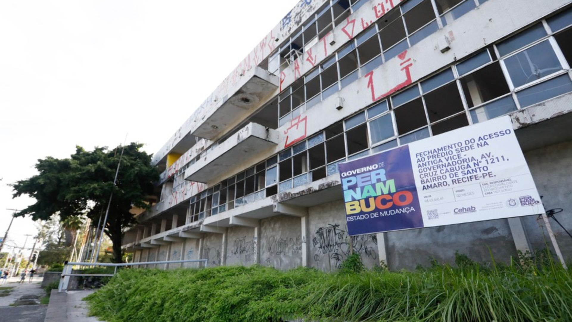 Governo Raquel Lyra vai construir habitacional em terreno do edifício Frei Caneca. Foto: Hesíodo Goés/Secom.
