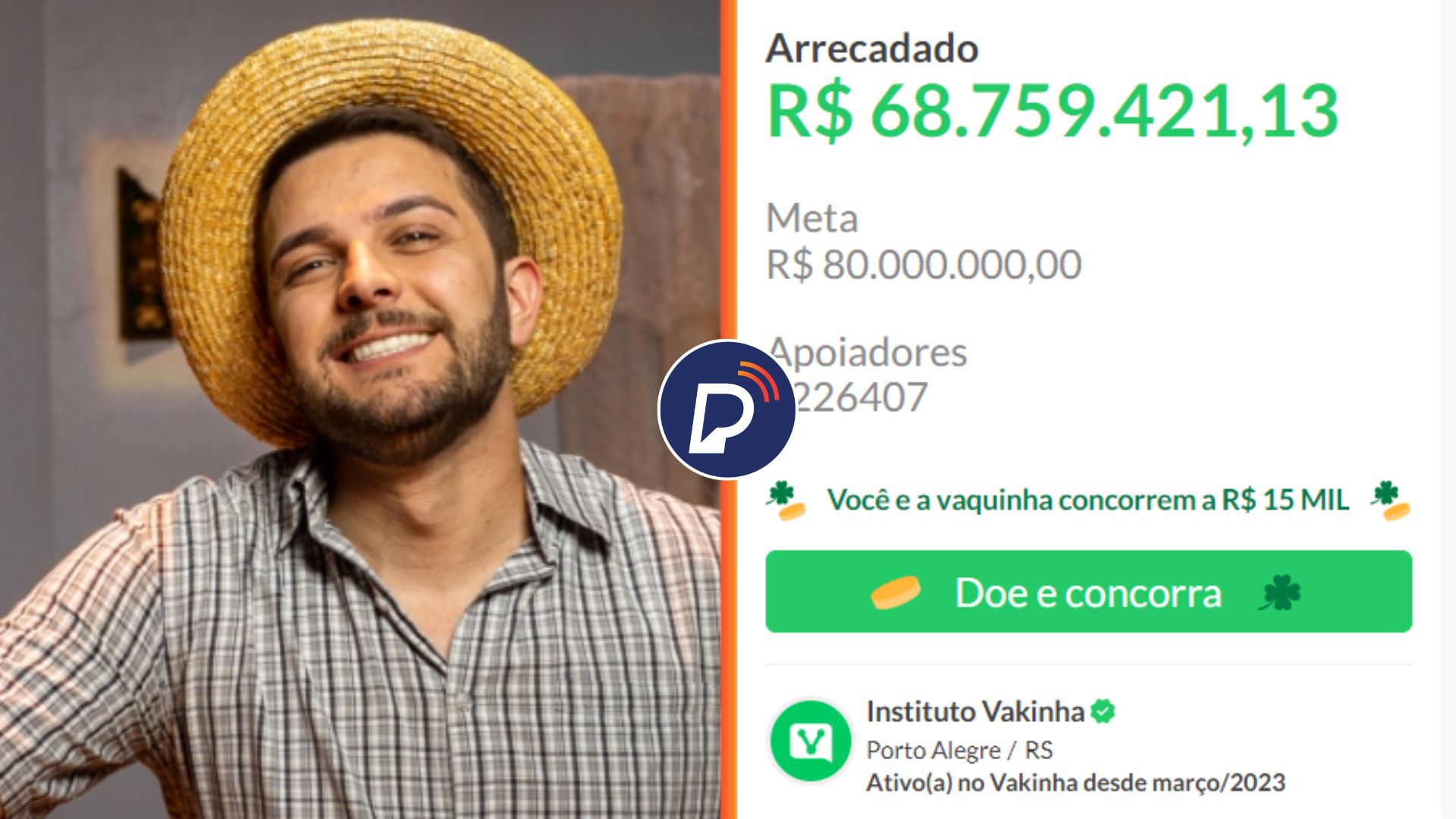 Humorista Badin arrecada R$ 68 MILHÕES em doações para ajudar cidades do Rio Grande do Sul.