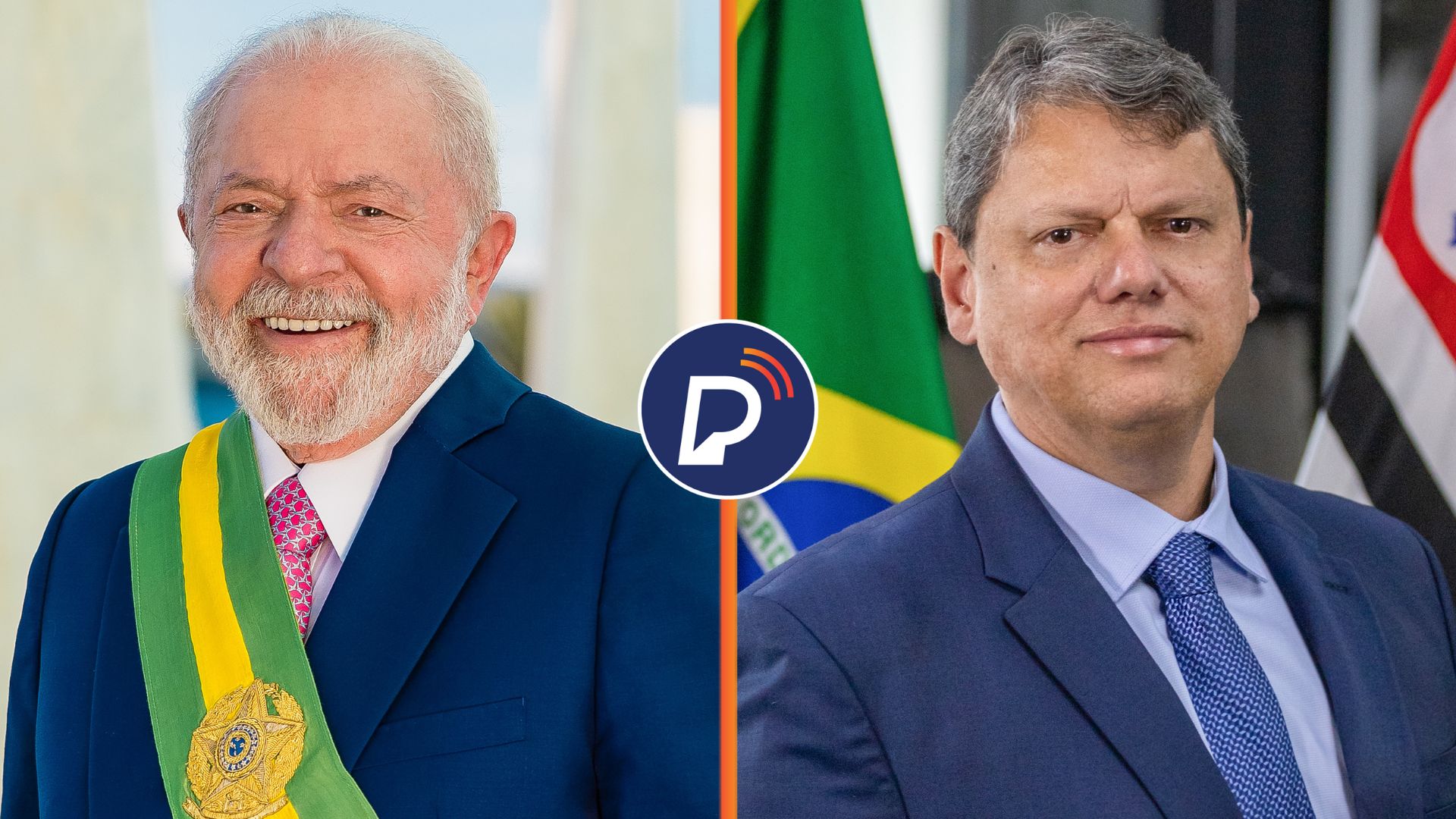 Presidente Lula e o governador de São Paulo Tarcísio de Freitas. Foto: Arte Portal de Prefeitura