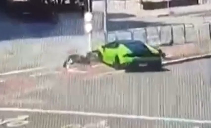 Motorista atropela ladrão que roubou seu rolex. Foto: Reprodução/Vídeo