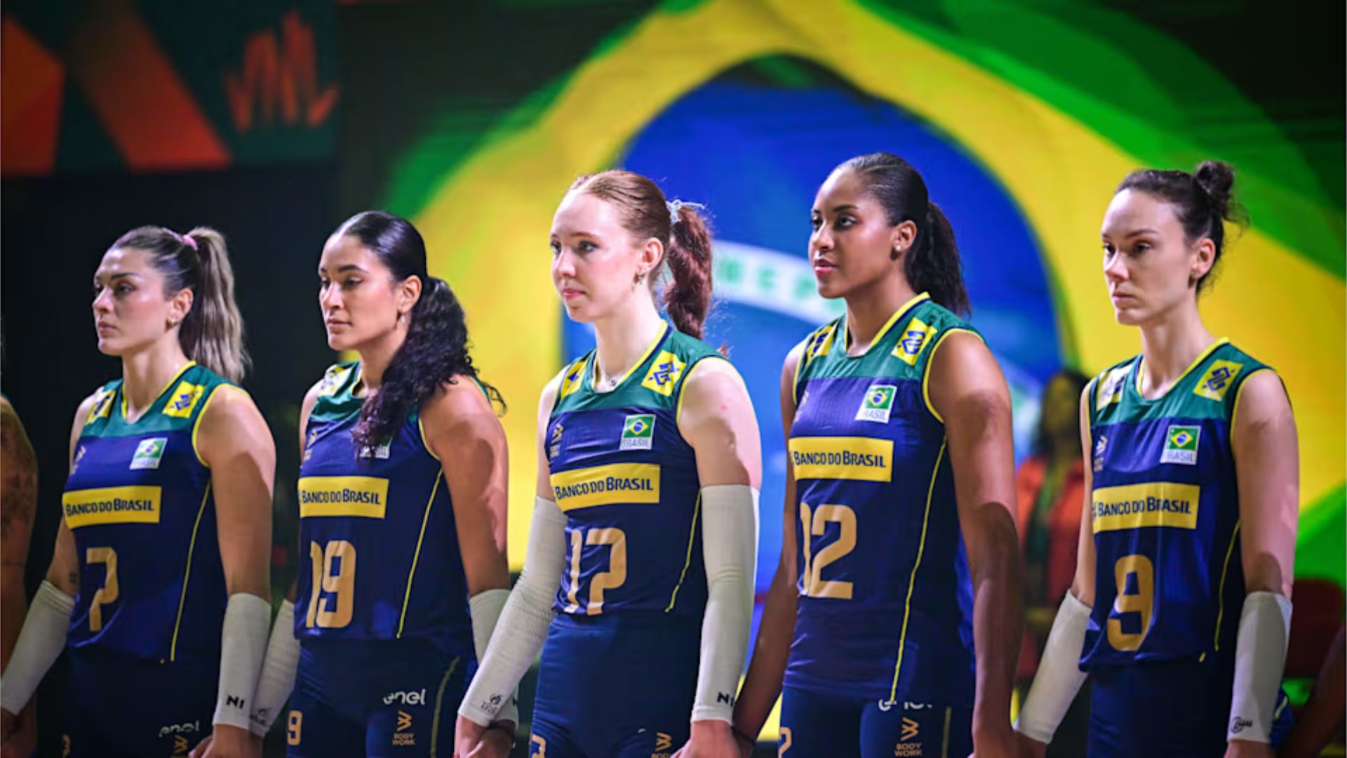 Seleção Feminina de Vôlei.