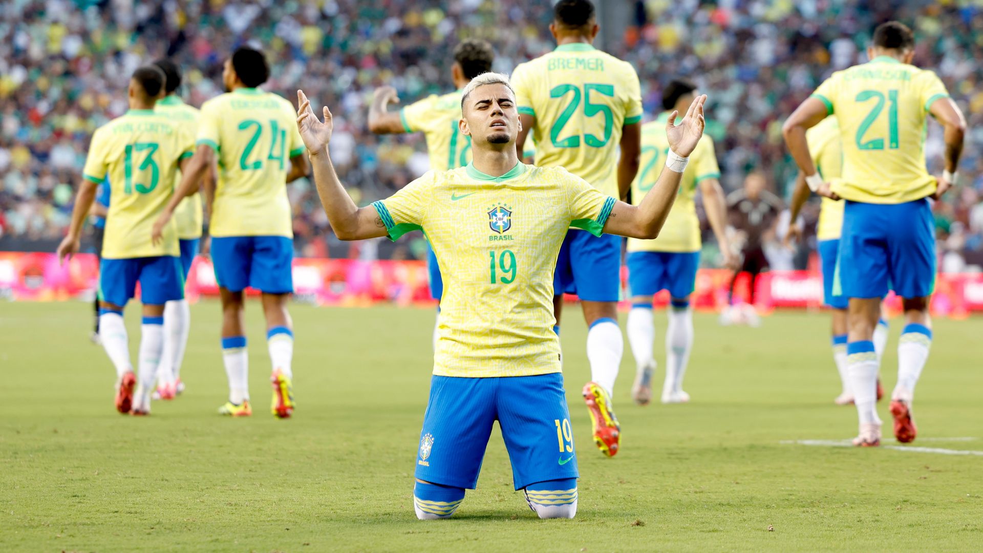 "Meu coração é brasileiro", diz Andreas Pereira, primeiro jogador nascido fora do Brasil a marcar pela seleção