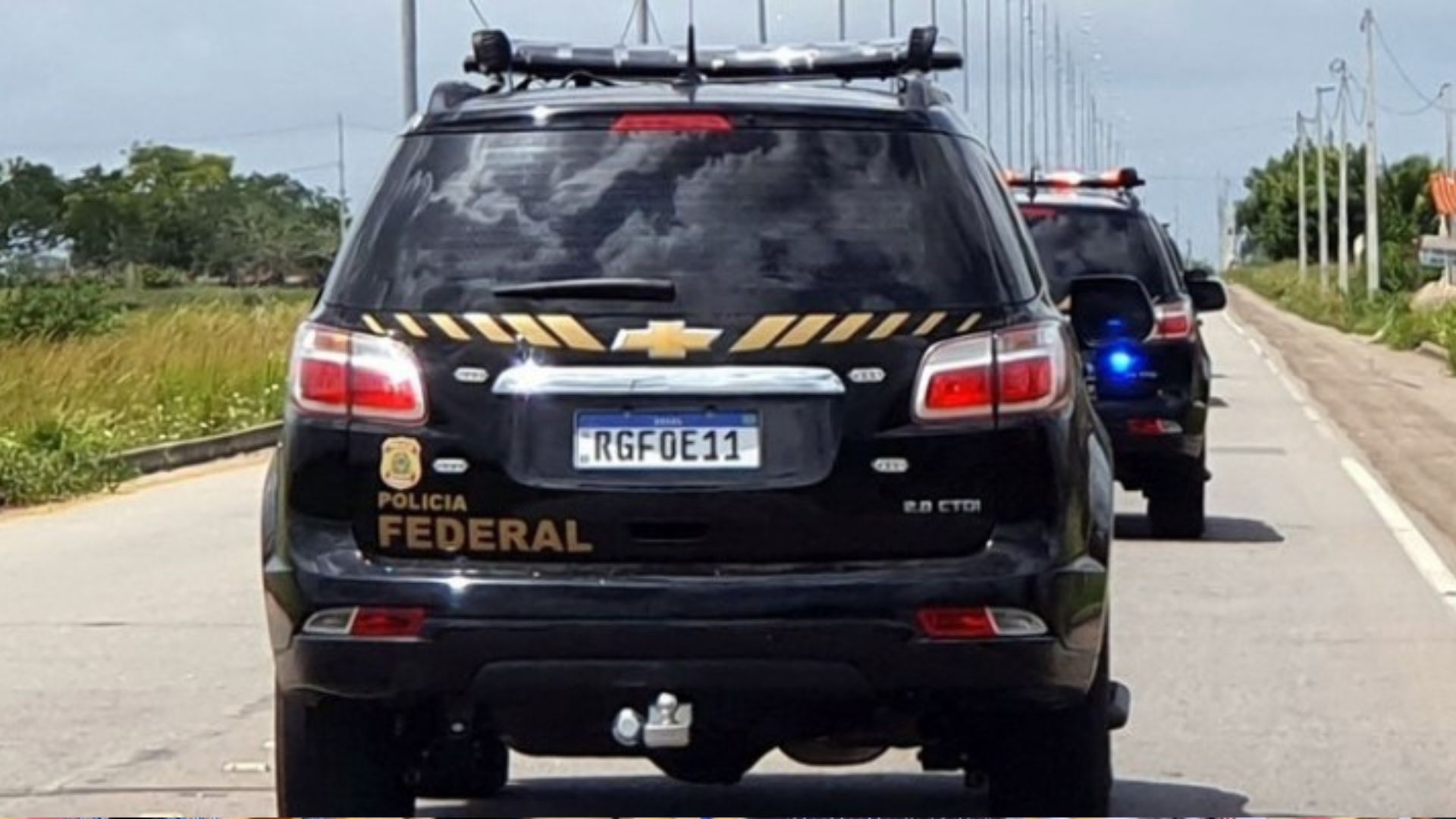 Carro da Polícia Federal. Foto: Diivulgação