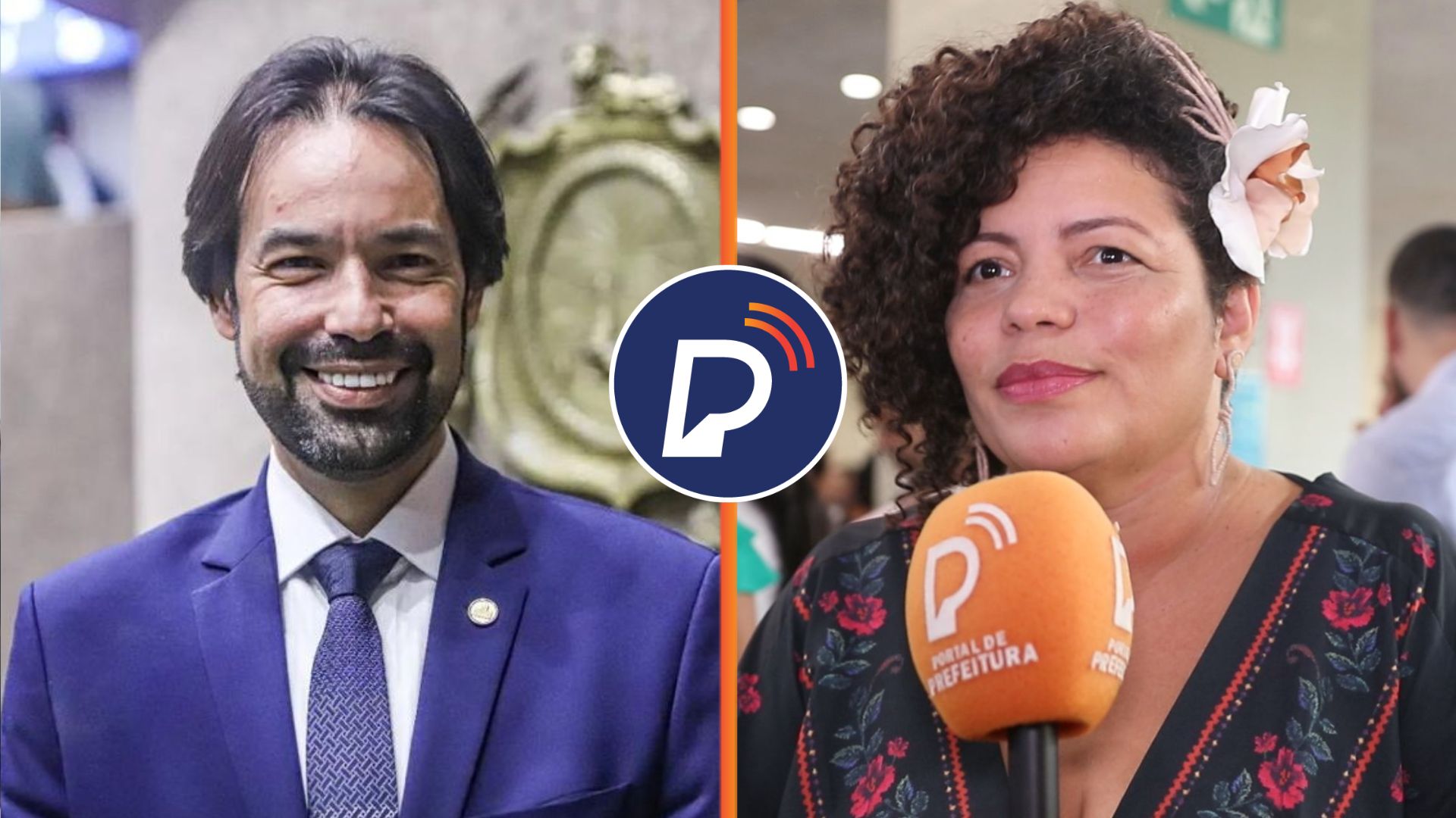 DANI PORTELA entrega liderança da oposição na ALEPE e DIOGO MORAES, do PSB, assume função. Imagem: Arte/Portal de Prefeitura