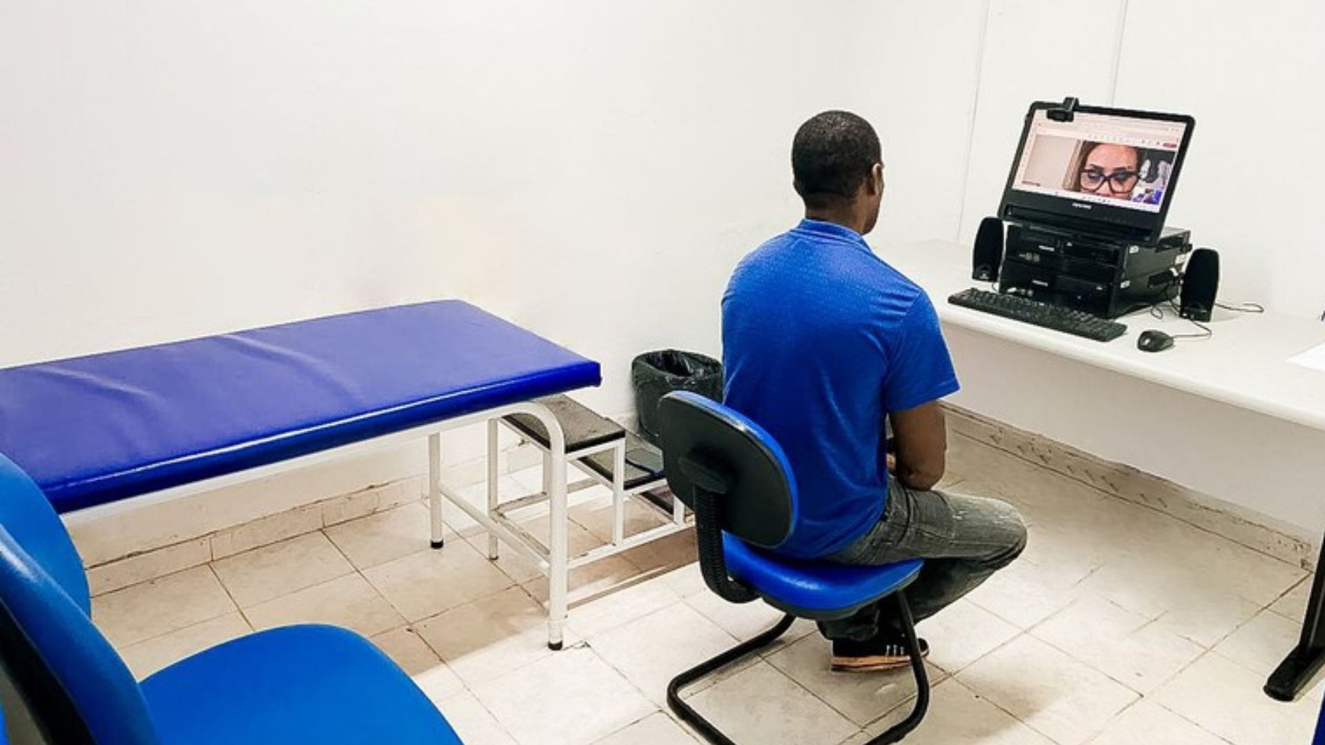 Atendimento via telemedicina. Foto: Ministério da Previdência Social