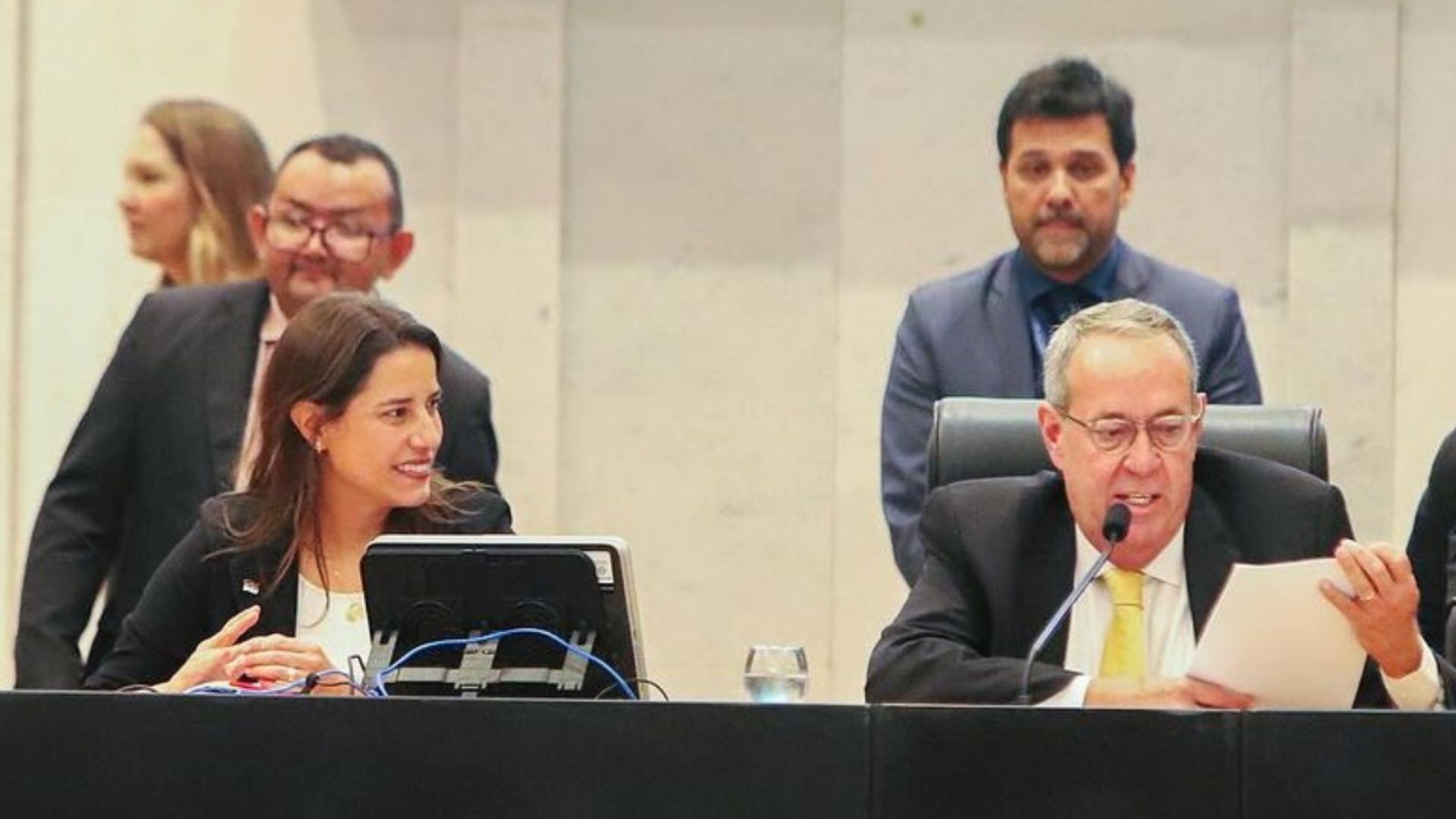 Governadora Raquel Lyra e presidente da Alepe, Alvaro Porto. Foto: Divulgação.