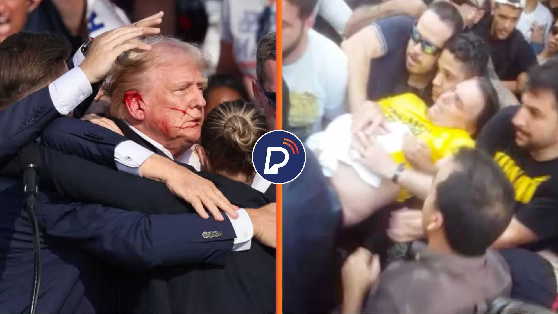 Ataque a Trump e ataque a Bolsonaro.. Foto: Reprodução/Montagem