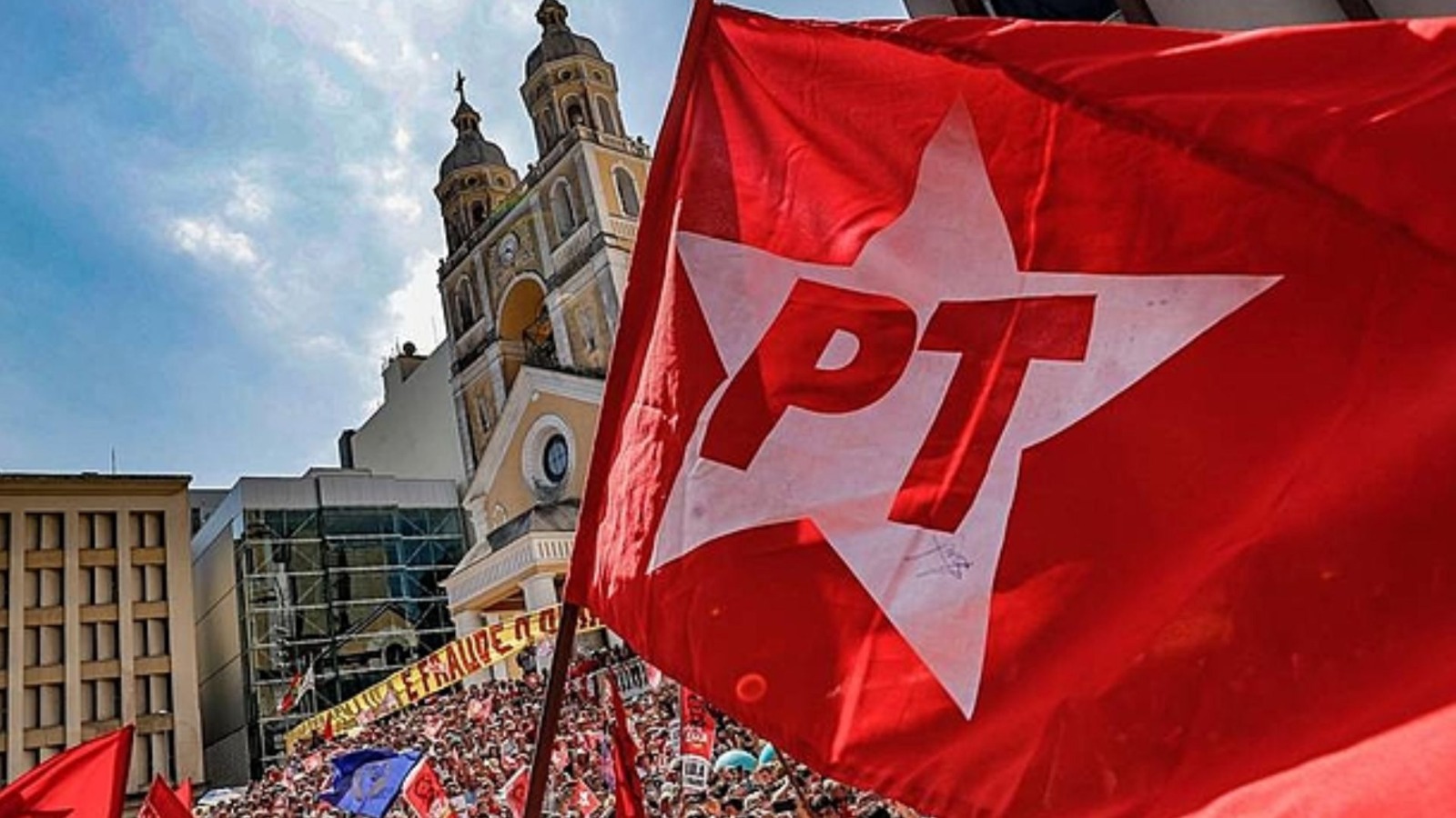 Bandeira do PT. Foto: Ricardo Stuckert