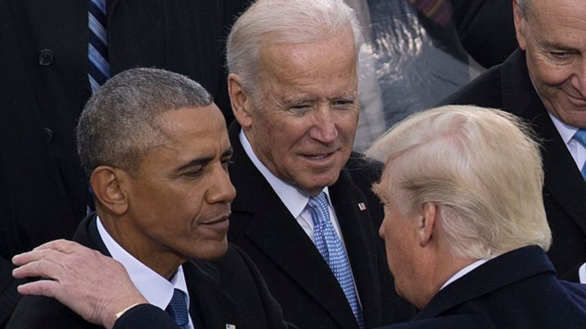 Barack Obama, Donald Trump e Joe Biden. Foto: Corpo de Fuzileiros Navais dos Estados Unidos