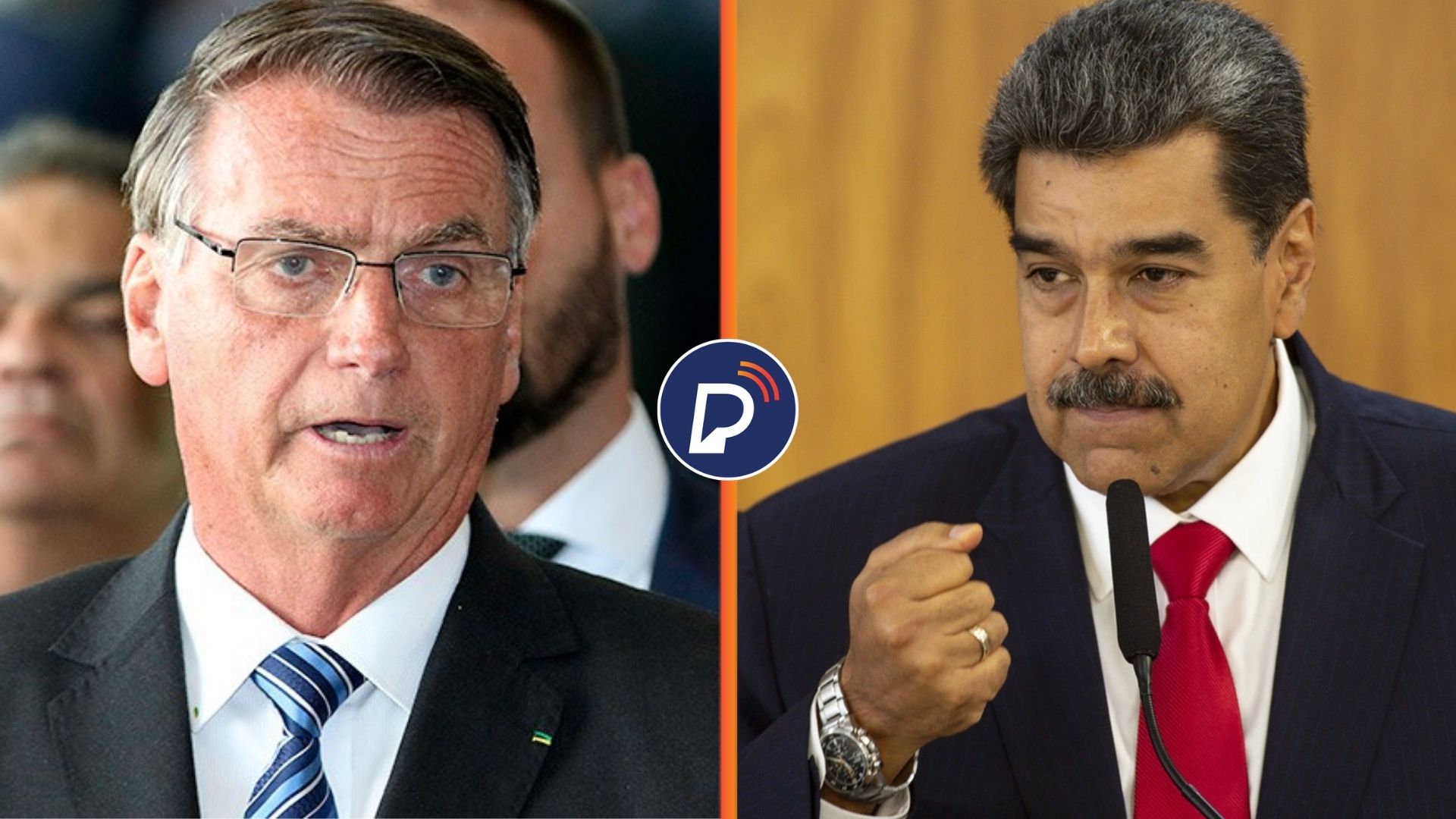 "As coincidências nas democracias relativas nunca param", diz Bolsonaro sobre Maduro bloquear sites de notícias.