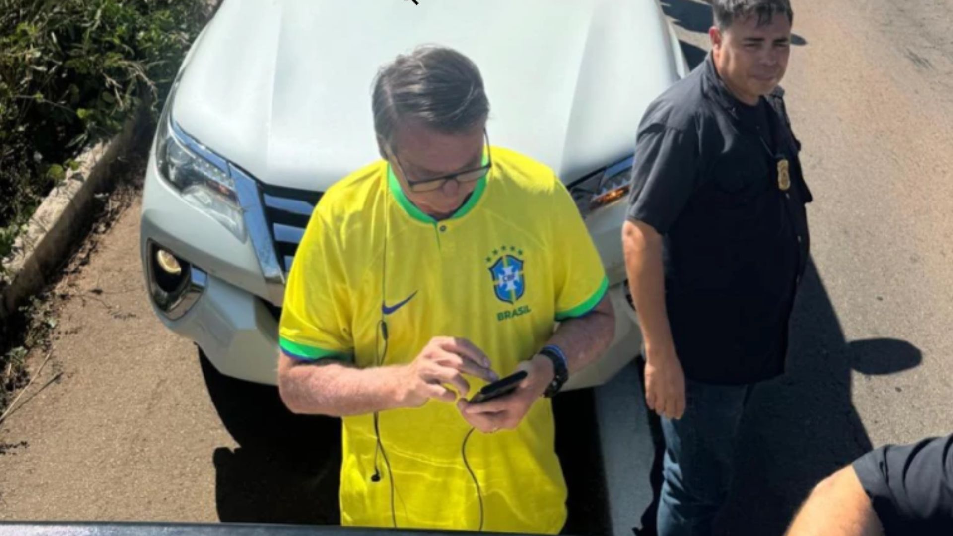 Bolsonaro diz que enfrentou bloqueio realizado pelo MST em caminho para chegar no Pará. Foto: Reprodução