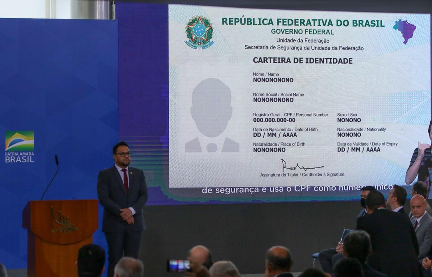 Solenidade de lançamento da Carteira de Identidade Nacional. Foto: Fábio Rodrigues Pozzebom/Agência Brasil