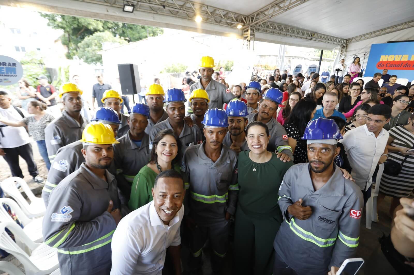 Em Olinda, governadora Raquel Lyra entrega trecho da Pan Nordestina e lança última fase do Canal do Fragoso. Foto: Hesíodo Góes/Secom