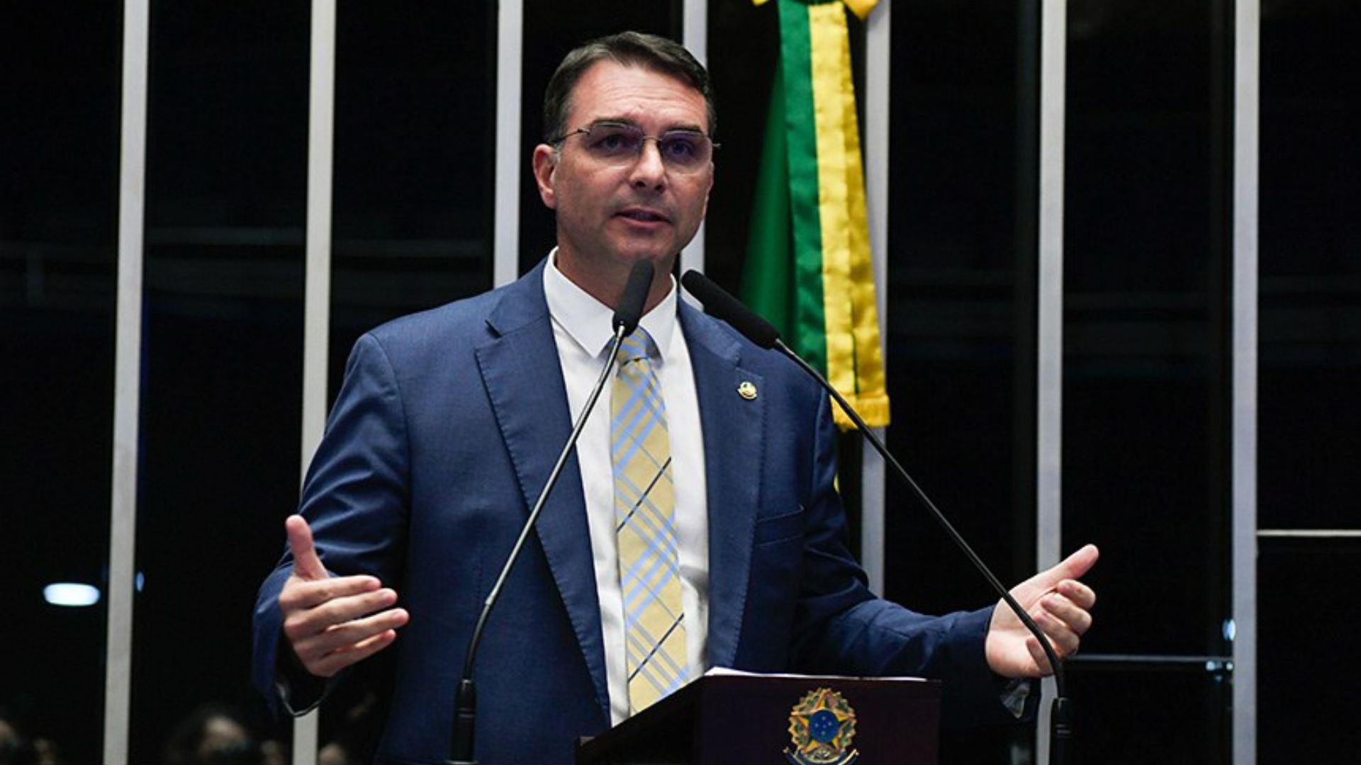 Senador Flávio Bolsonaro. Foto: Jefferson Rudy/Agência Senado