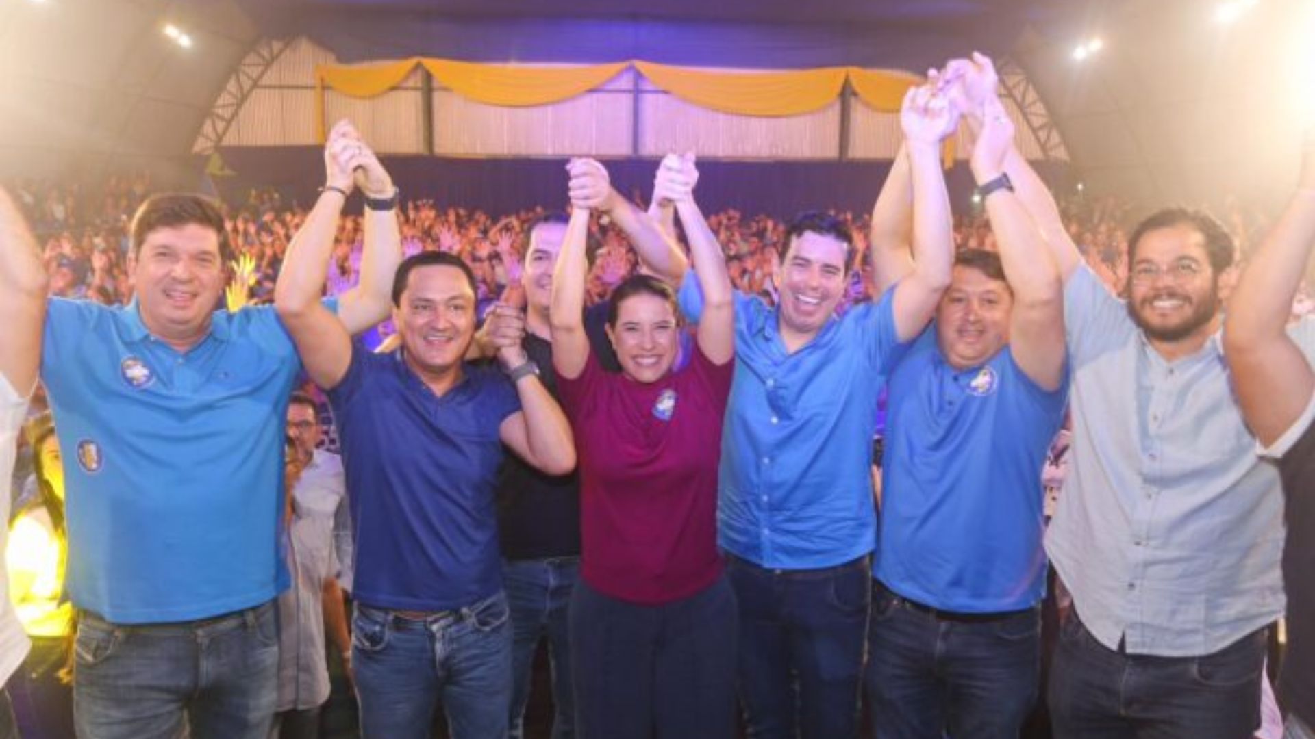 Raquel Lyra e presidente do PSDB participam de convenções partidárias em Pernambuco. Foto: Divulgação