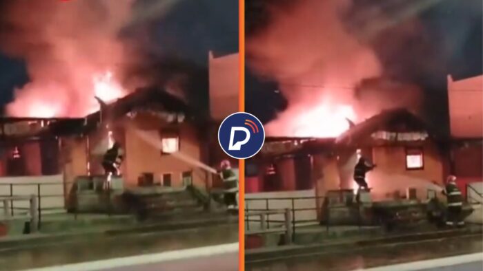 Vídeo: Estabelecimento na Avenida Norte em Recife pega fogo na madrugada desta quinta (25)