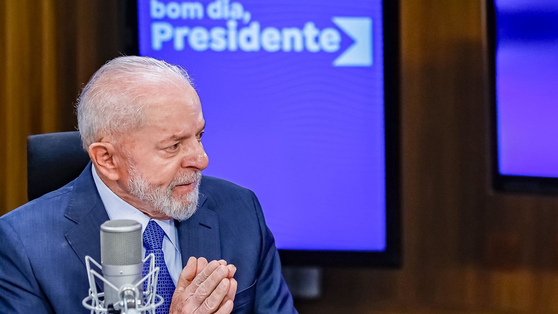 Presidente Lula durante entrevista. Foto: Ricardo Stuckert / PR.