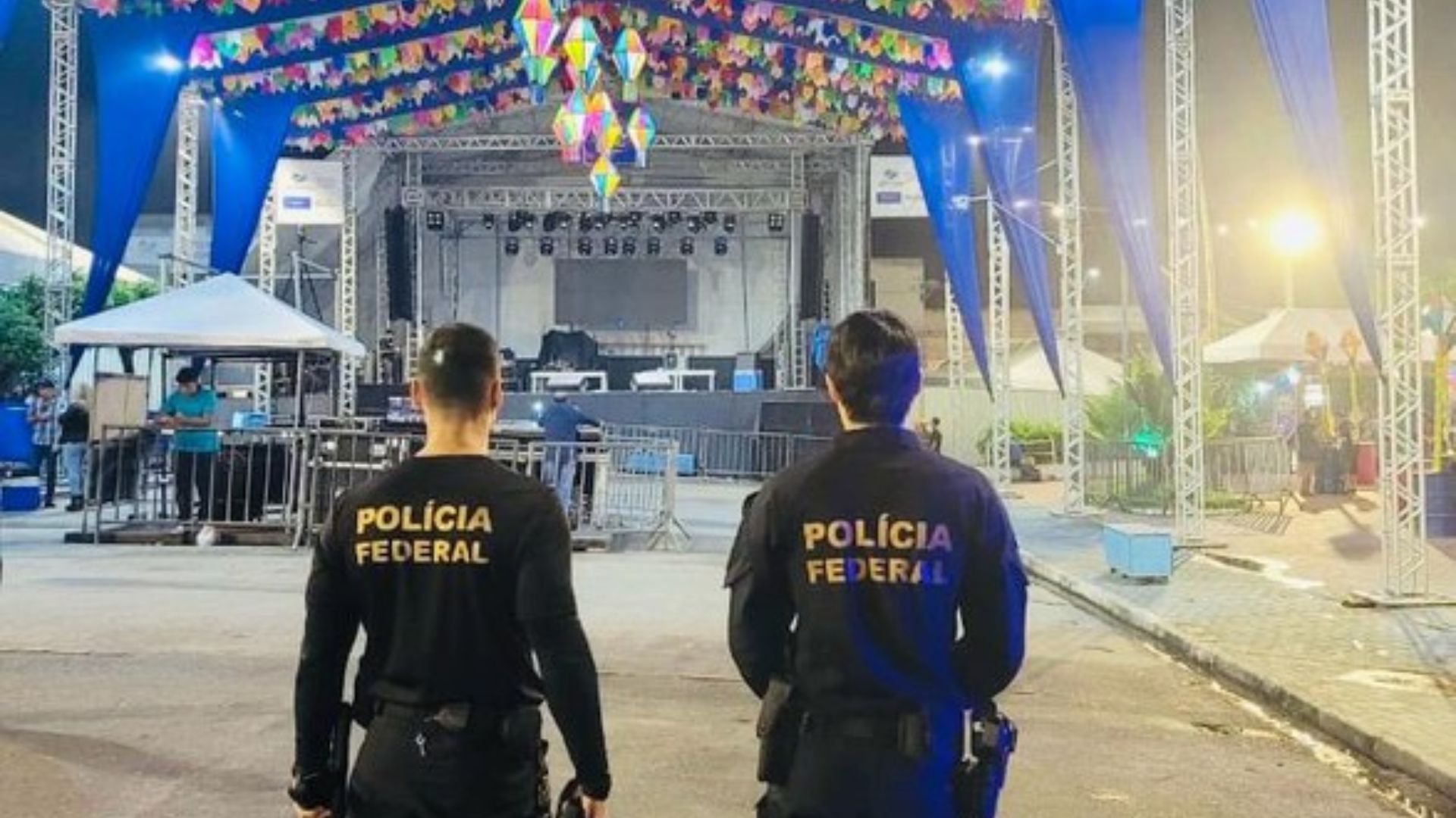 Agentes da Polícia Federal no São João de Pernambuco. Foto: Divulgação