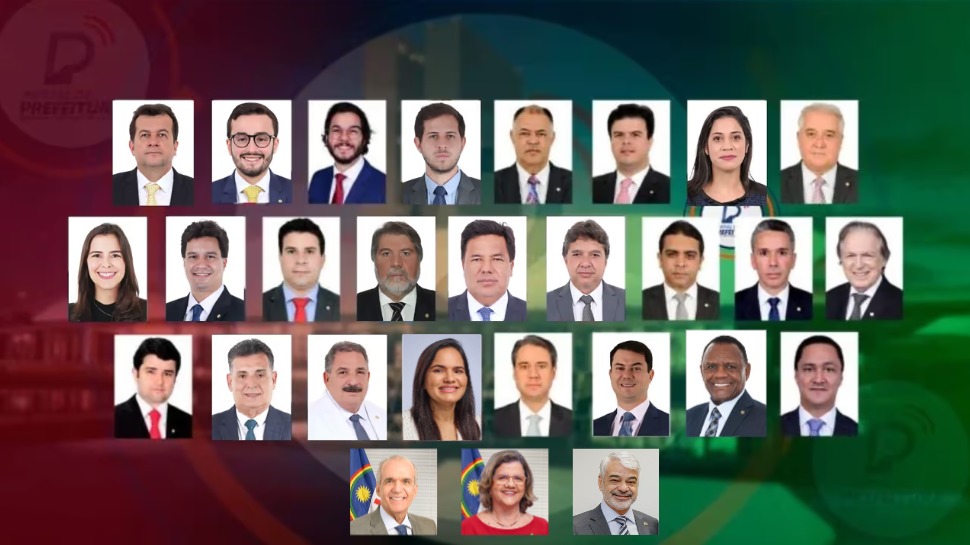 Senadores e deputados de Pernambuco. Foto: Arte/Portal de Prefeitura