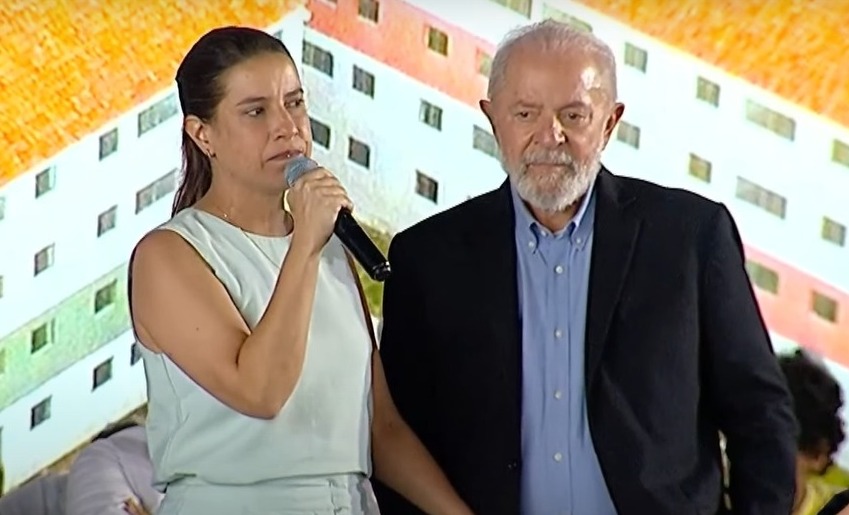 Raquel Lyra e Lula. Foto: Reprodução