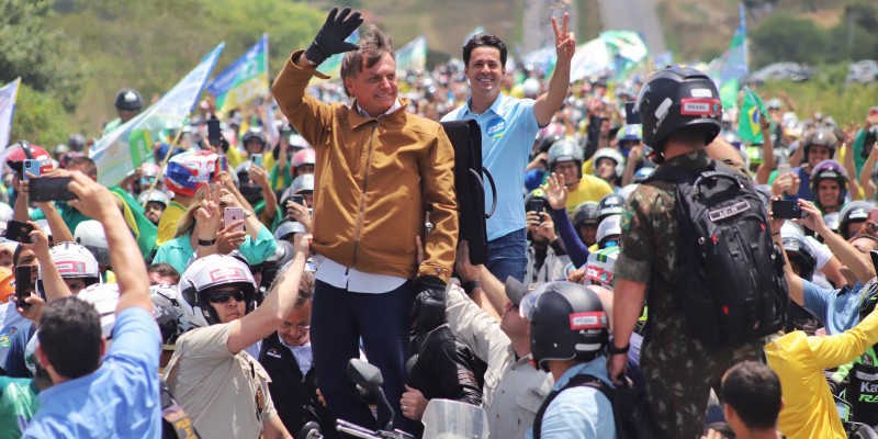 Bolsonaro em Pernambuco. Foto: Hermes Costa Neto/Divulgação.