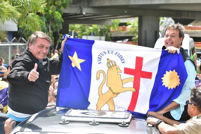 Jair Bolsonaro e Gilson Machado. Foto: Divulgação