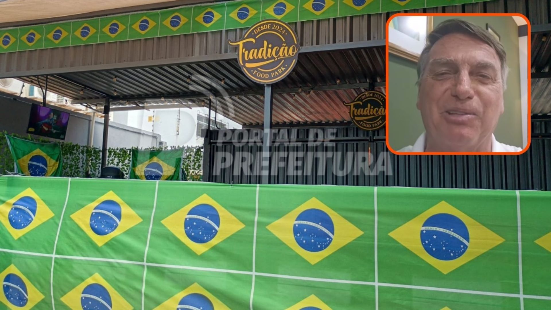 Bolsonaro visista padaria em Olinda. Foto: Arte/Portal de Prefeitura