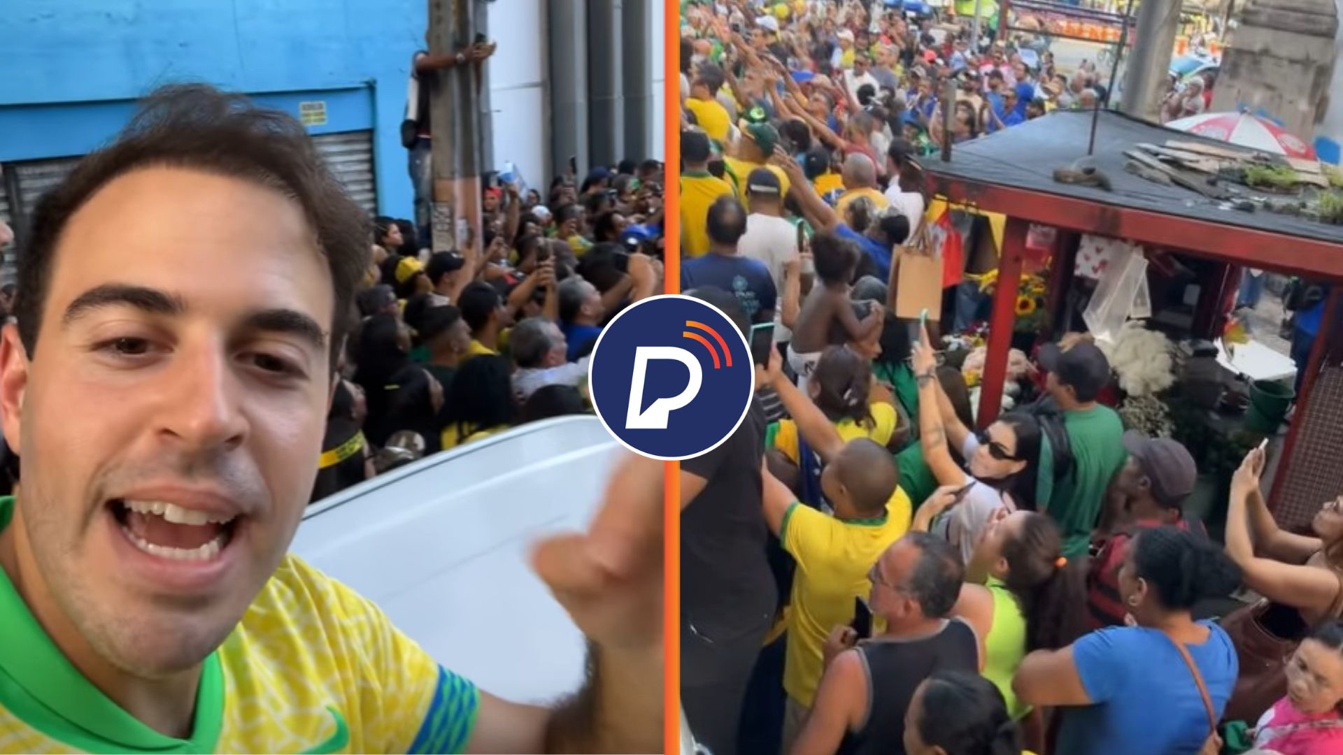 Filho de Gilso Machado em evento de Bolsonaro no Recife. Foto: Divulgação