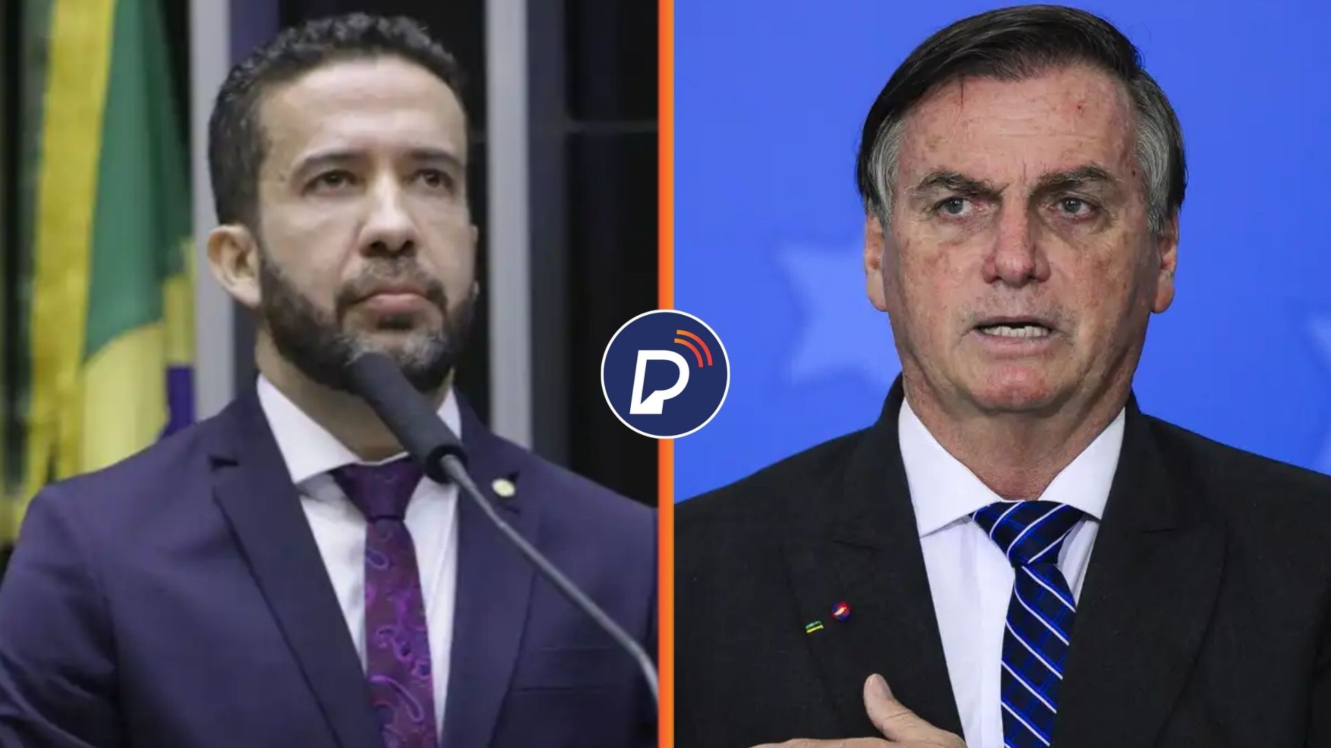 Deputado Federal Janones e ex-presidente Bolsonaro . Foto: Arte/Portal de Prefeitura