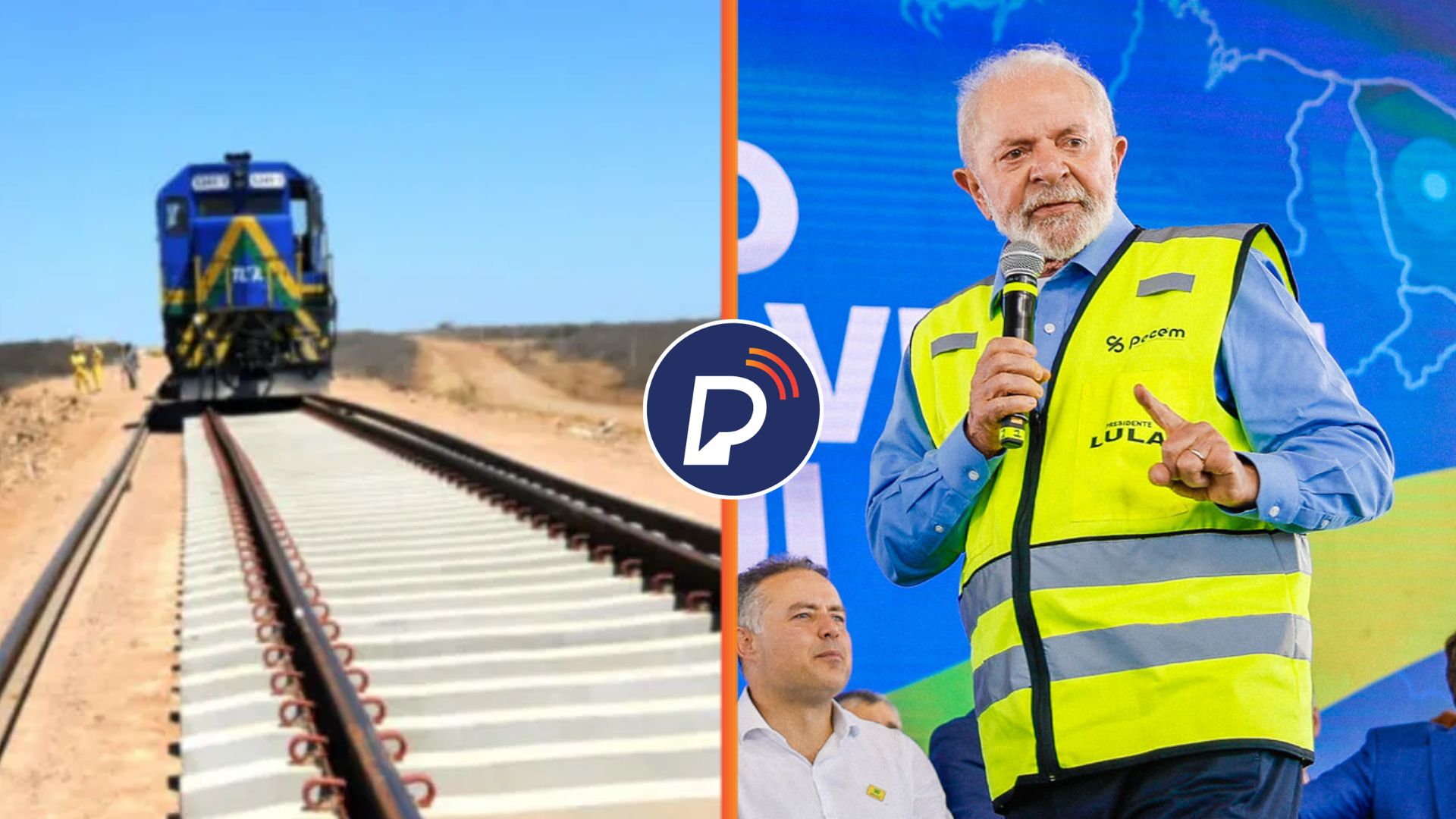 Lula anuncia retomada para obras da Transnordestina até o Porto de Suape. Fotos: Agência de Desenvolvimento do Piauí // Ricardo Stuckert / PR