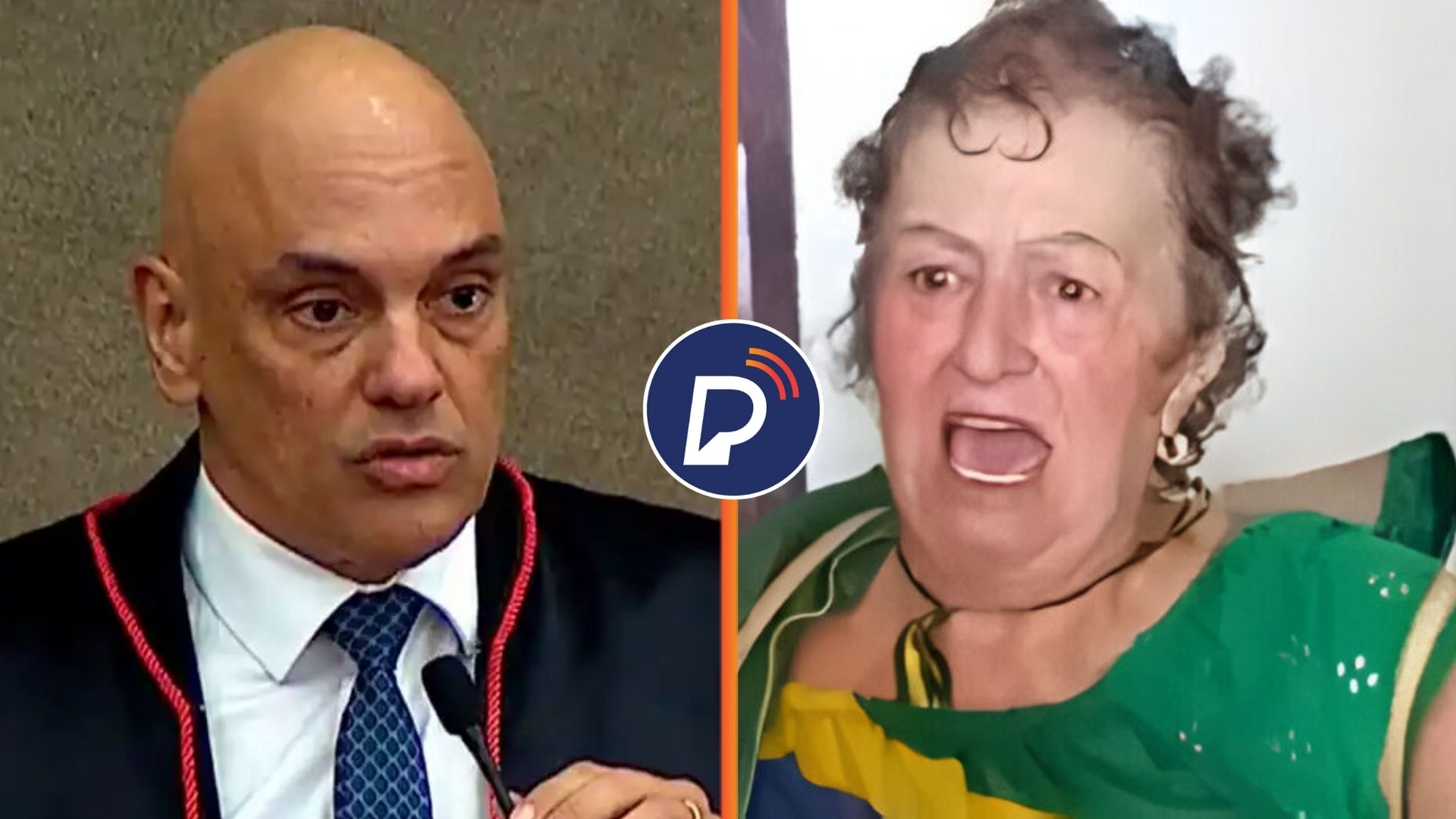 Ministro Alexandre de Moraes e Fátima do Tubarão. Montagem: Portal de Prefeitura