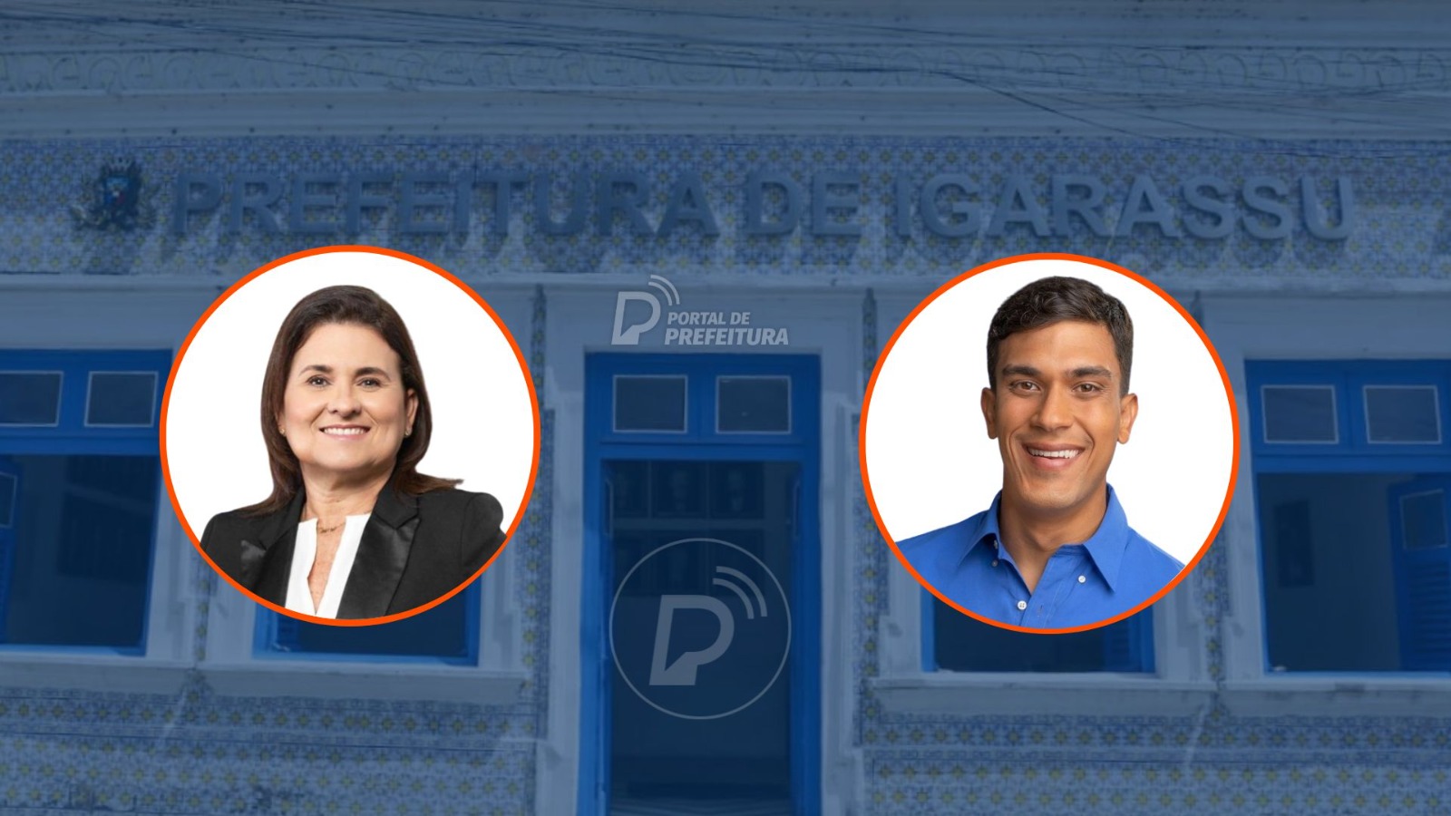 Professora Elcione e Miguel Ricardo. Arte: Portal de Prefeitura