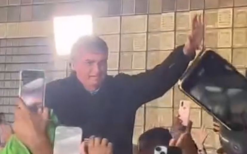 Jair Bolsonaro no Aeroporto do Recife. Foto: Divulgação vídeo